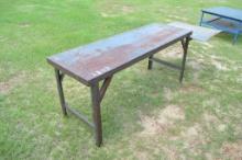 2' X 6' Steel Table w/ Add on