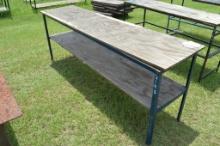 2' X 8' Metal Frame Table