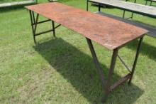 32' X 8' Steel Table