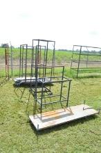 3 Wheeled carts & 2 Shelf Units