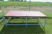 8' X 4" Metal Frame Table