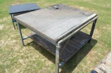 50" X 60" Metal Frame Table