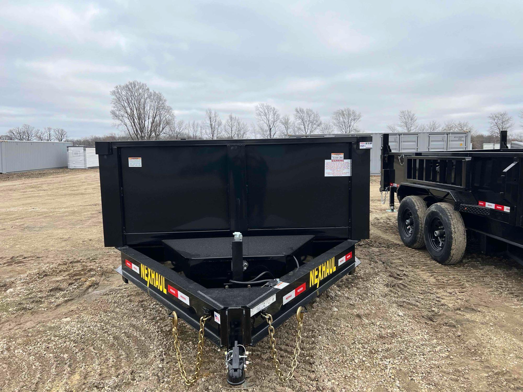 2024 Nexhaul 7x14 15K GVW Electric Dump Trailer