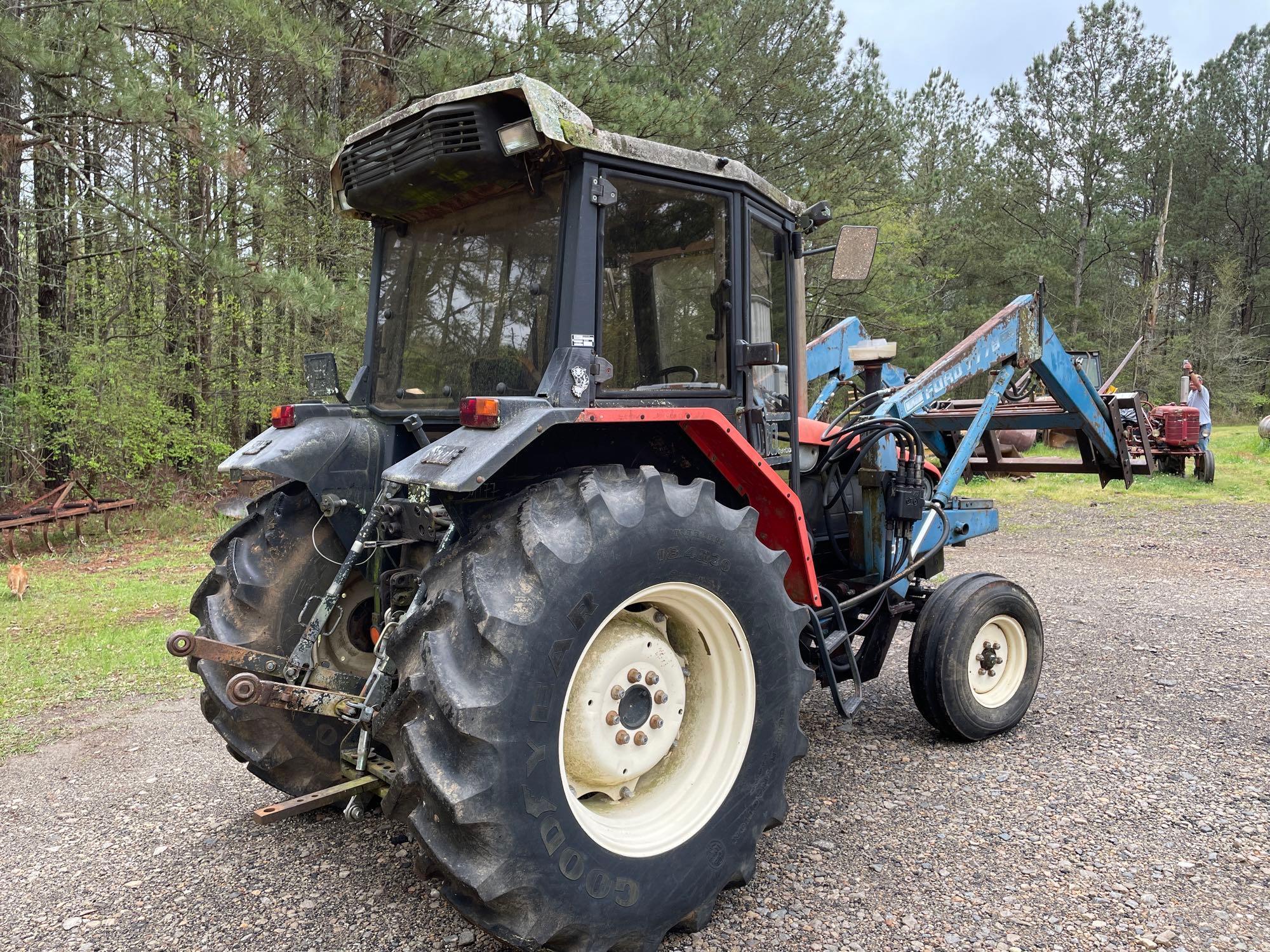 Same 90 Turbo Tractor with Ford Loader