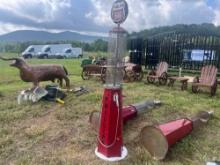 7ft Metal Phillips 66 Pump