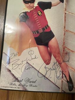 Burt Ward Signed 2x Robin Photo