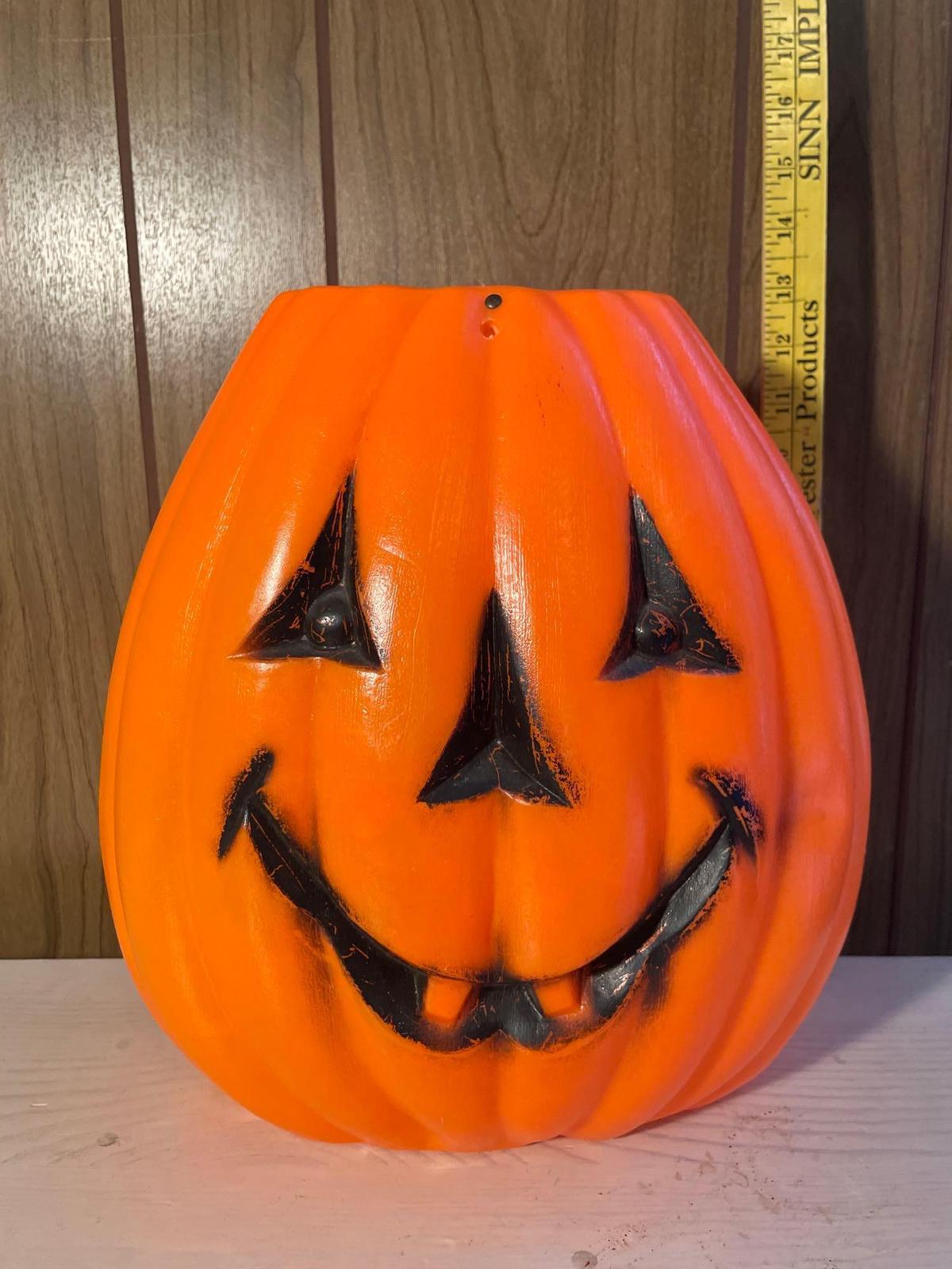 Vtg Jack O Lantern Halloween Bucket