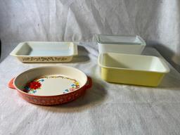 Four Assorted Baking/Casserole Dishes