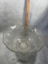 Vintage Large Glass Serving Bowl