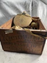 Vintage Advertising Crate with Boy Scouts Canteens