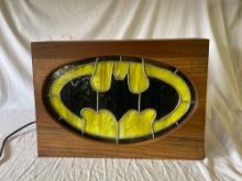 One Of A Kind Hand Made Stained Glass Batman Light