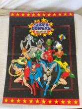 Vintage DC Super Powers Poster