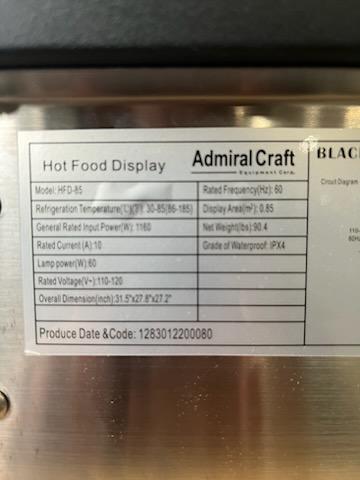 Admiral Craft Hot Food Display