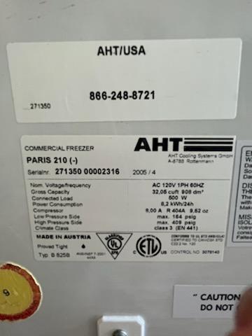 AHT Freezer - Paris 210