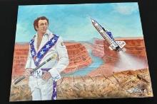 George Sedlak Original Evel Knievel Painting