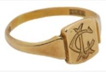 ZZ Topp’s Dusty Hill’s personal 18k gold ring