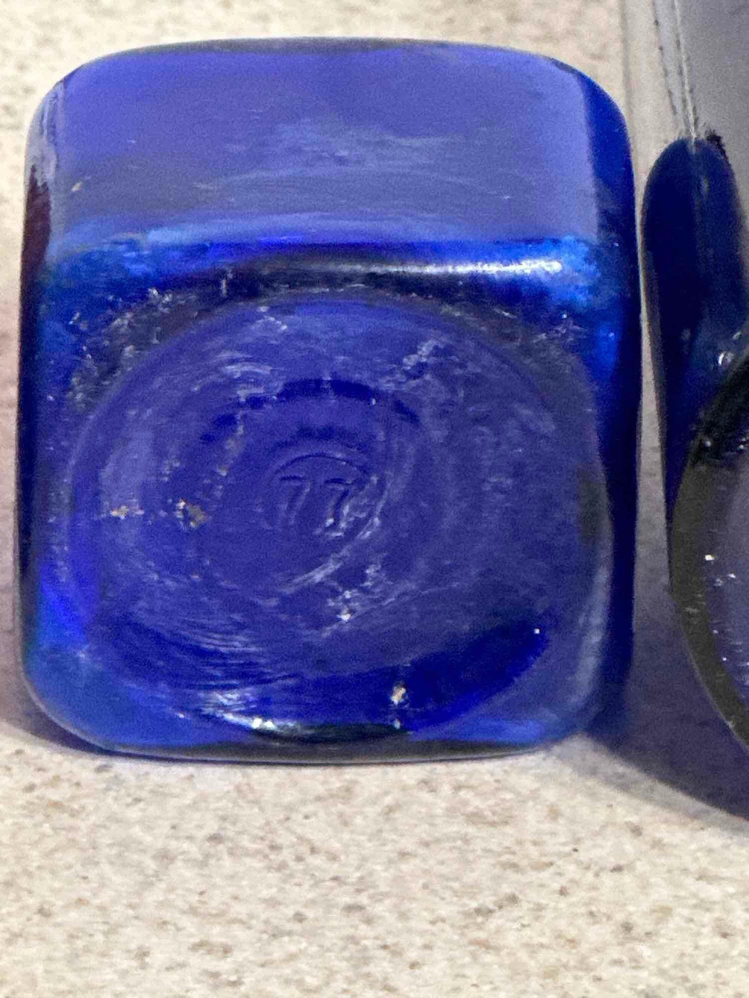 Antique Amber and Cobalt Blue BottlesVinatage Bottles