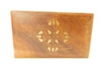 Wooden Box, 10" W x 6" D x 2" T, Made In India