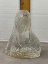 Viking Hand Made Glass Madonna Figure
