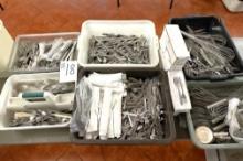 LARGE LOT OF UTENSILS, CAN OPENERS, WISKS, STERNO COVERS, ETC.