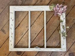 Shabby Chic Painted Window Frame