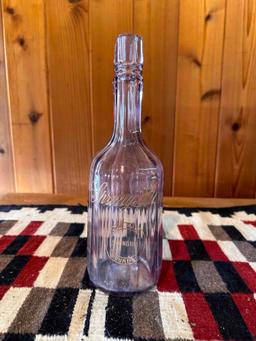 Set of 2 Antique Gin and Whisky Bottles