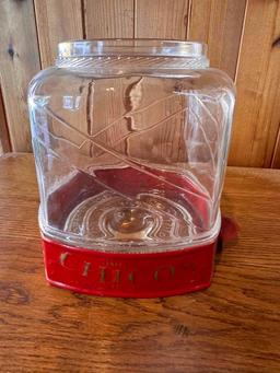 Antique Chicos Peanut Jar