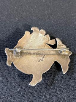 Sterling Silver Fish Pin