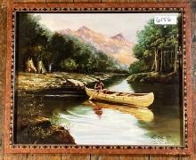 Vee Ola () "Indian in Canoe"