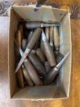 Box of leather cutting knives