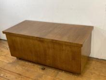 Large solid wooden trunk