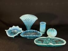 Fenton blue opalescent glass -see photo's-