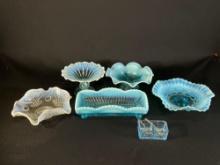 Fenton blue opalescent glass -see photo's-