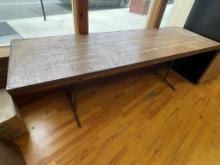 Wood Top Folding Table