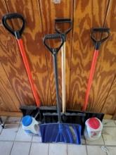 Ice Melter and Snow Shovels
