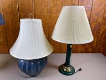 Pair of Table Lamps and Shades