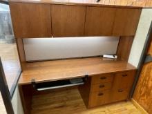 Hon Wood Desk with Hutch