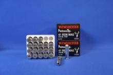 Ammo Remington 41 Rem Mag. 40 total rounds.