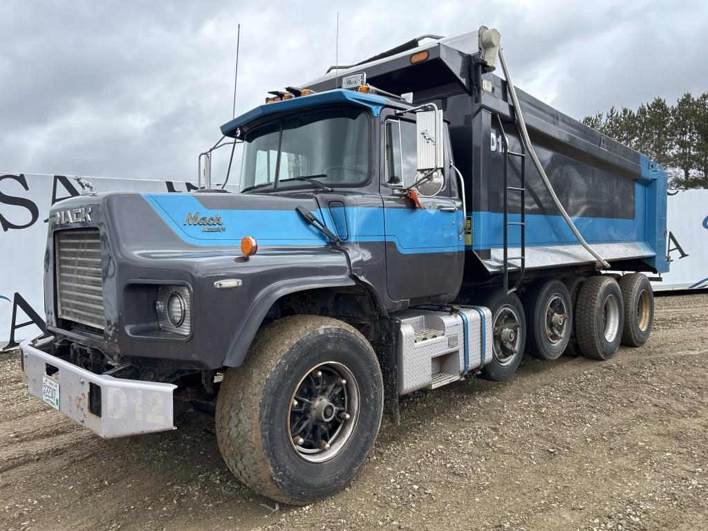 1992 Mack Dm690s Quad Axle Dump Truck