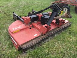 Bush Hog 3008 3 pt. Rotary Cutter, 540 PTO, Front Safety Chains, Laminated Land Wheels