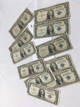 (11) $1 Silver Certificates, Circulated