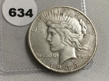 1935-S Peace Dollar F