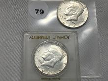 (2) 1964 Kennedy Half Dollars