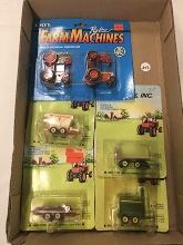 Lot of 5, Ertl 1/64 Scale, Tractors and Implements