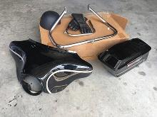 Harley Davidson Front Sheild, LH Side Box, Helment and Gloves