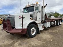 2005 KENWORTH T800 T/A W/ TAG AXLE GIN POLE TRUCK ODOMETER READS 123,875 MILES, METER READS 1371 HOU