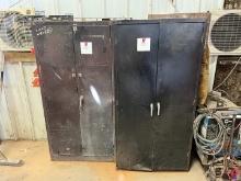 (2) STORAGE CABINETS W/ WELDING SUPPLIES