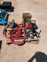 (2) NEW DAYTON 3/4" DIAPHRAGM PUMPS & (1) 2" TRASH PUMP