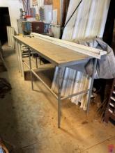 8'X 2'X 4'METAL SHOP TABLE