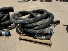 PALLET W/ (3) 150 PSI SUCTION HOSES